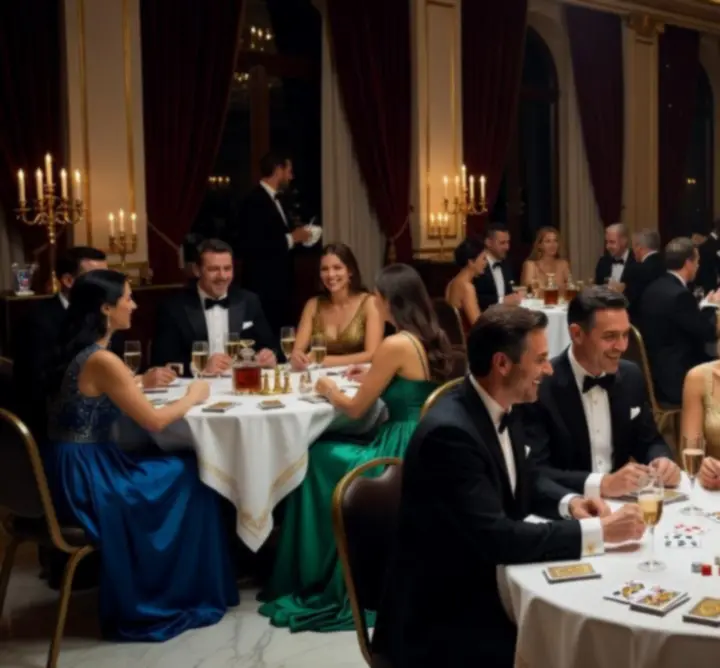 Gallery of BEATA FIR events showcasing styled venues, gaming tables, and guests enjoying the night.