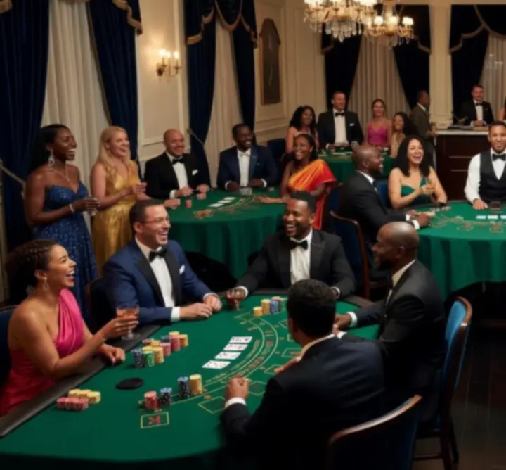 Guests enjoying casino-style games at a BEATA FIR event